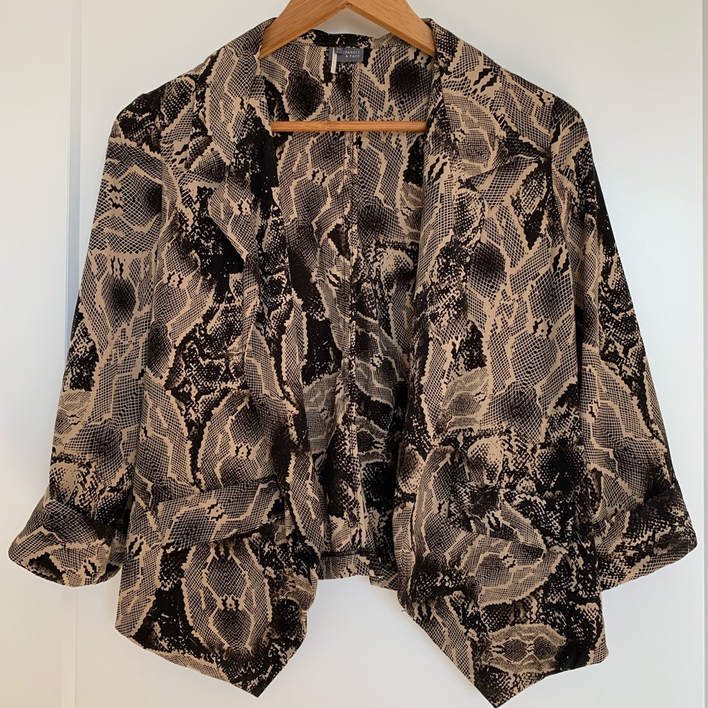 Snake pattern Sparkle and Fade blazer